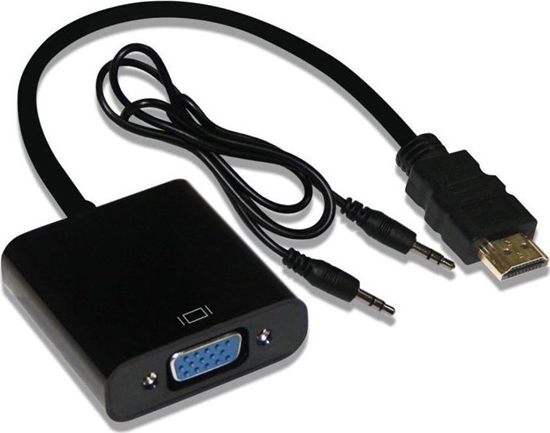 Picture of Adapter AV Inca INCA Adapter IHTV-7TS HDMI > VGA St. + USB Audio, 1080P, SW retail