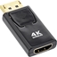 Attēls no Adapter AV InLine InLine® DisplayPort Adaptor, DisplayPort male to HDMI female, 4K/60Hz, with Audio, black