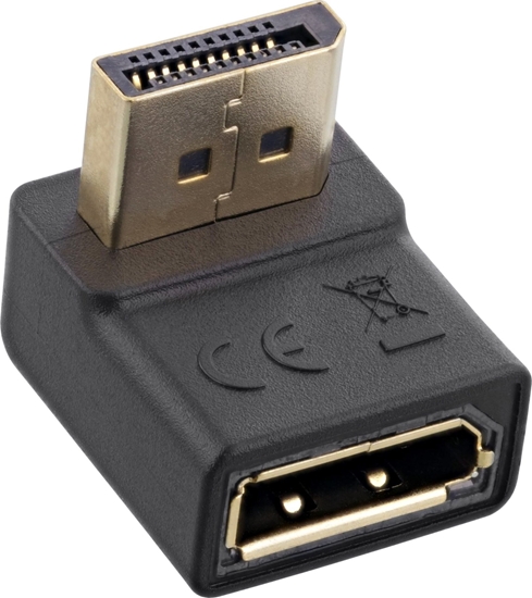 Picture of Adapter AV InLine InLine® DisplayPort Adaptor, DisplayPort male/female downward angled