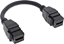 Picture of Adapter AV InLine InLine® HDMI 2x Keystone cable 4K/60Hz, HDMI A female/female, black, 0.2m