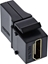 Picture of Adapter AV InLine InLine® HDMI Keystone Snap-In module, 4K/60Hz, HDMI AF/AF angled black