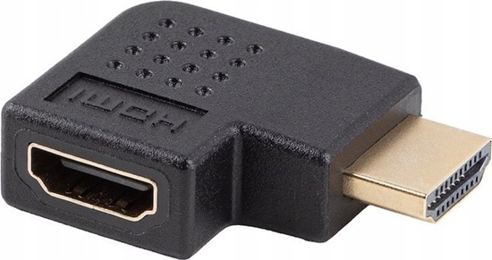 Изображение Adapter AV Lanberg Adapter Lanberg HDMI(M) -> HDMI(F) 4K ktowy prawo czarny