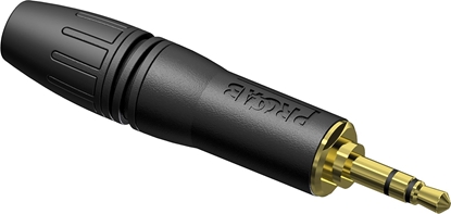 Attēls no Adapter AV Procab PROCAB PCMJ3MX/BG Zcze kablowe  profesjonalny miniwtyk 3,5 mm stereo  pozacane styki, czarna