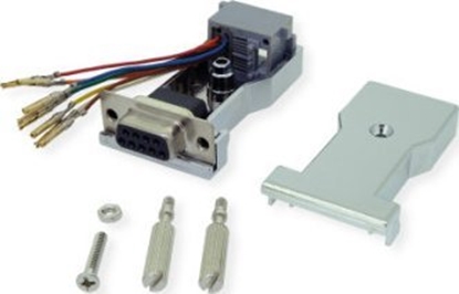 Изображение Roline DB9 socket - RJ-45 socket 8P / 8C 8-Wire, silver