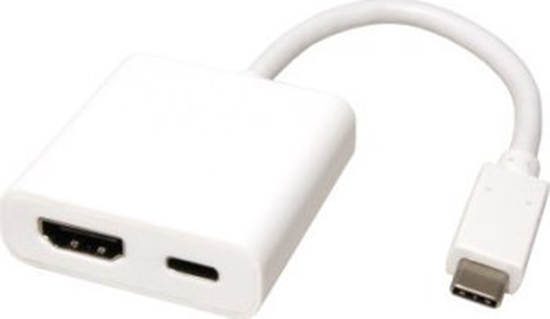 Picture of Roline Type C - HDMI Adapter, + 1x Type C PD, M/F