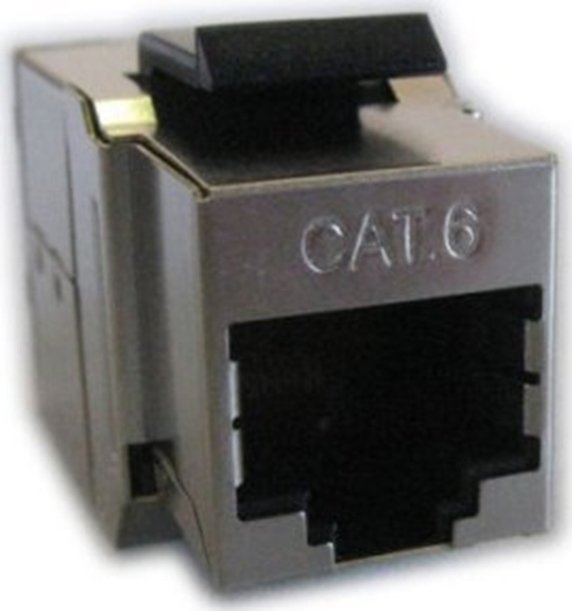 Picture of Roline RJ-45 Keystone Modular Coupler, Cat.6 (Class E), STP, silver