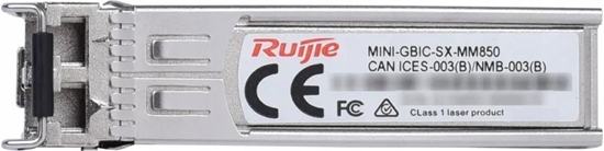 Изображение Adapter AV RUIJIE Modu miniGBIC SFP | SFP 1Gbit | Wielomodowy | port 1000BASE-SX | 550m, LC (MINI-GBIC-SX-MM850)