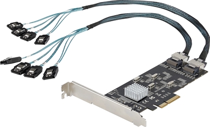 Attēls no Adapter AV StarTech StarTech 8P6G-PCIE-SATA-CARD adapter Wewntrzny Mini-SAS