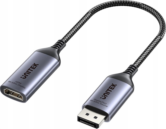 Picture of Adapter AV Unitek DisplayPort - HDMI szary (V1611A01)