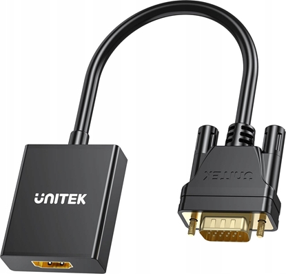 Picture of Adapter AV Unitek HDMI - D-Sub (VGA) czarny (V1112ABK01)