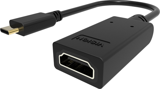 Picture of Adapter AV Vision VISION Professional installationstauglicher Adapter USB-C zu HDMI - 30 JAHRE GARANTIE - Lasst sich an USB-C anschliessen und hat eine normal grosse HDMI-Buchse - Maximale Auflosung 4K bei 30 Hz - USB-C 3.1 (M) zu HDMI (F) - Treiber in de