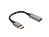 Picture of Adapter Displayport(M)- HDMI(F)4K na kablu 20cm srebrny