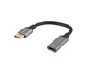 Picture of Adapter Displayport(M)- HDMI(F)8K na kablu 20cm srebrny