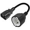 Picture of Adapter IEC 320 C14 / SCHUKO | 0.15m 