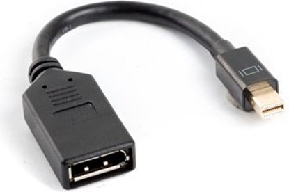Picture of Adapter mini Displayport (M) -> DisplayPort (F) na kablu 10cm    czarny 