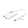 Изображение Roline USB Type A/C Adapter, 2x HDMI, with DisplayLink, 4K60