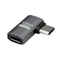 Picture of Roline Adapter, USB4 Gen 3x2, Aluminum, 90° flat, Type C, M/F, silver