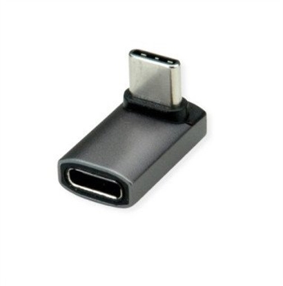 Picture of Adapteris USB4 Gen 3x2, Aluminum, 90° w,  Type C, M/F, Roline