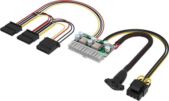 Picture of Adapter USB Akasa AKASA adaptér AK-PE200-01, 200W DC-to-DC ATX, 4-pin DIN