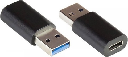 Attēls no Adapter USB Alcasa Alcasa USB-AD300 zmieniacz pci / kabli USB 3.0 / USB 3.1 (Gen. 1) A USB C Czarny