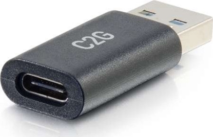 Attēls no Adapter USB C2G C2G USB C to USB Adapter - SuperSpeed USB Adapter - 5Gbps - F/M - USB-Adapter - 24 pin USB-C (W) umkehrbar zu USB Typ A (M) - USB 3.0 - geformt - Schwarz
