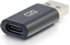 Picture of Adapter USB C2G C2G USB C to USB Adapter - SuperSpeed USB Adapter - 5Gbps - F/M - USB-Adapter - 24 pin USB-C (W) umkehrbar zu USB Typ A (M) - USB 3.0 - geformt - Schwarz