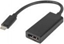 Изображение Adapter USB CM - Displayport F 15cm czarny 
