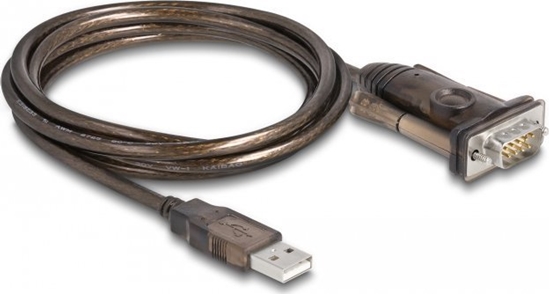 Изображение Delock Adapter USB 2.0 Type-A to 1 x Serial RS-232 D-Sub 9 pin male with screws 1.5 m