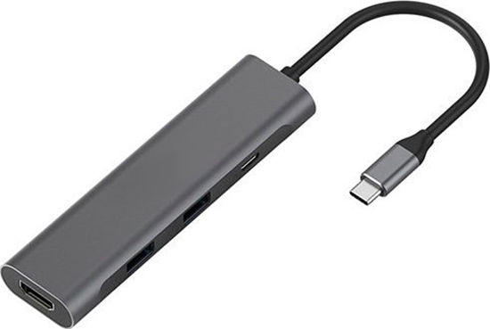 Picture of Adapter USB Extra Digital Adapteris USB Type-C - 2 x USB 3.0, Type-C PD, HDMI