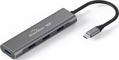 Attēls no Adapter USB Extra Digital Extra Digital Adapteris USB Type-C - 4 x USB 3.0