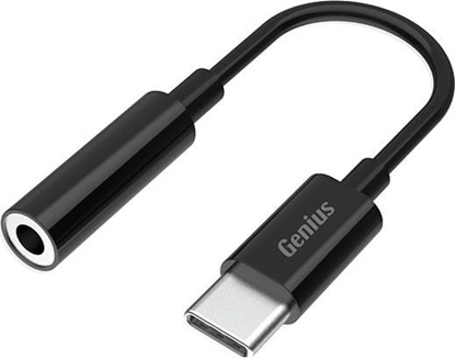 Attēls no Adapter USB Genius USB/Audio USB C (M) - Jack (3,5mm) F, stereo, czarna, Genius ACC-C100