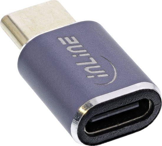 Picture of Adapter USB InLine InLine® USB4 Adapter, USB Type-C male/female, aluminium, grey