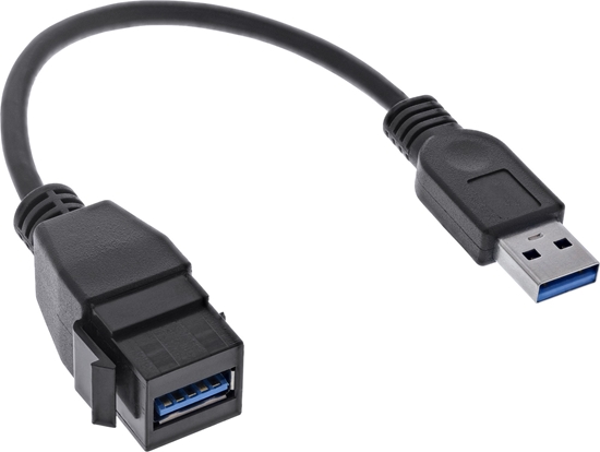 Изображение Adapter USB InLine USB - USB Czarny  (76206C)