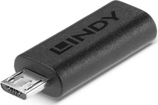 Picture of Adapter USB Lindy 41903 USB-C - microUSB Czarny  (AP-348443)