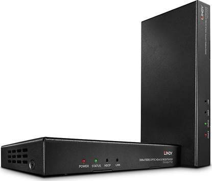 Attēls no Lindy 300m/1000m Fibre Optic HDMI 4K60, IR, RS232 & Audio Extender