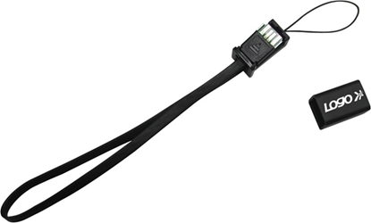 Attēls no Adapter USB Logo Logo USB kabel (2.0), USB A M - microUSB (M), 0.3m, czarny, blistr