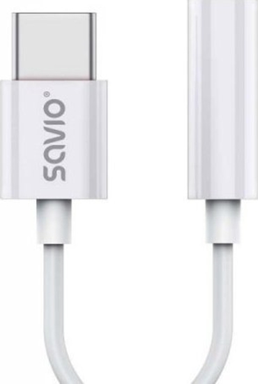 Picture of Adapter USB Savio USB-C - Jack 3.5mm Biay  (SAVAK-51)