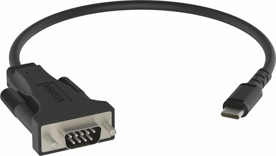 Picture of Adapter USB Vision VISION Professional installationstauglicher Adapter USB-C zu Serial RS-232 - 30 JAHRE GARANTIE - funktioniert mit Mac und PC - im Standard-COM-Port installiert - 480 Mbit/s - Spannung bis 5 V - unterstutzt alle Datensignale - USB-A 2.0