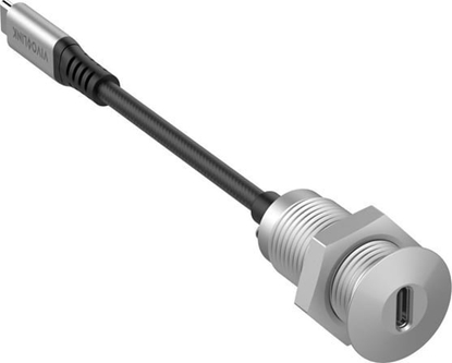 Attēls no Adapter USB VivoLink Vivolink PROUSBCMF0.3SOCKET kabel USB 0,3 m USB 3.2 Gen 2 (3.1 Gen 2) USB C Szary