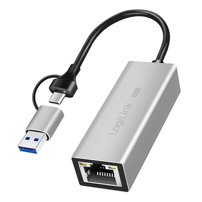 Attēls no Adapter USB-A/-C do 2,5G Ethernet, szary 