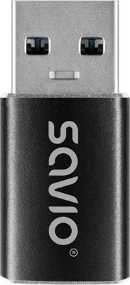 Picture of Adapteris Savio AK-81 USB-A to USB-C Black