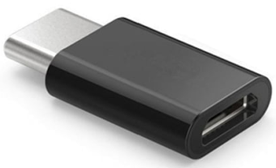 Picture of Adapteris SAVIO Micro USB - USB Type-C melns