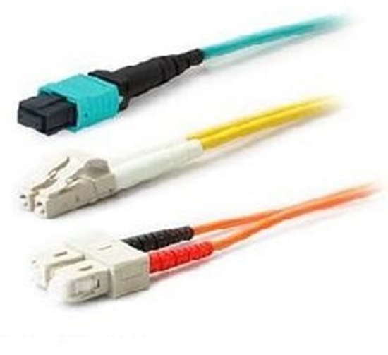 Picture of AddOn - Patch-Kabel - LC/PC Multimode (M) zu LC/PC Multimode (M) - 10 m - Glasfaser - Duplex - 50/125 Mikrometer - OM4 - Aquamarin