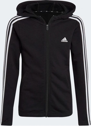 Attēls no Adidas Bluza adidas Essentials 3 Stripes Full-Zip Hoodie Jr IC3634