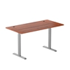 Picture of Adjustable Height Table Up Up Bjorn Gray, Table top M Dark Walnut