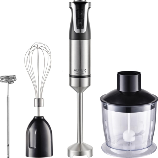 Picture of Adler Stainless Steel/Black | 1800 W | AD 4627 | Hand Blender Set | Number of speeds 20 | Chopper | Turbo mode