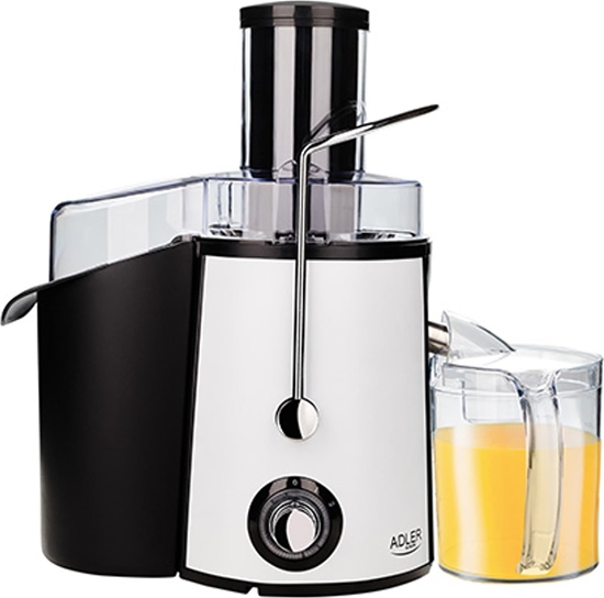Изображение Adler | Juicer | AD 4128 | Type Juicer maker | Matt Black/White | 1000 W | Number of speeds 2