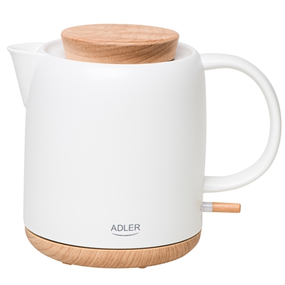Picture of Adler Electric Kettle | AD 1304 | Electric | 1200 W | 1 L | Ceramic | 360° rotational base | White