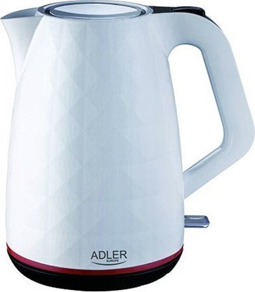 Изображение Adler | Kettle | AD 1277 | Standard | 2200 W | 1.7 L | Plastic | 360° rotational base | White