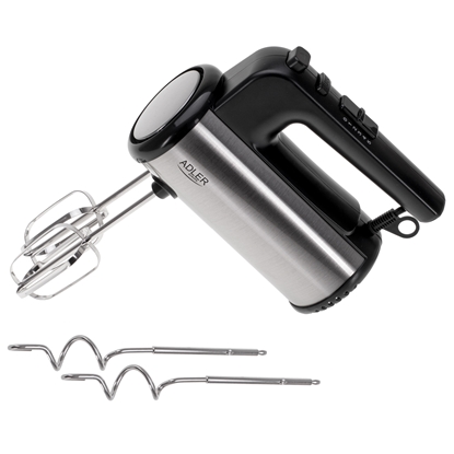 Picture of Adler Hand mixer | AD 4232 | Hand Mixer | 900 W | Number of speeds 5 | Turbo mode | Black/Stainless Steel
